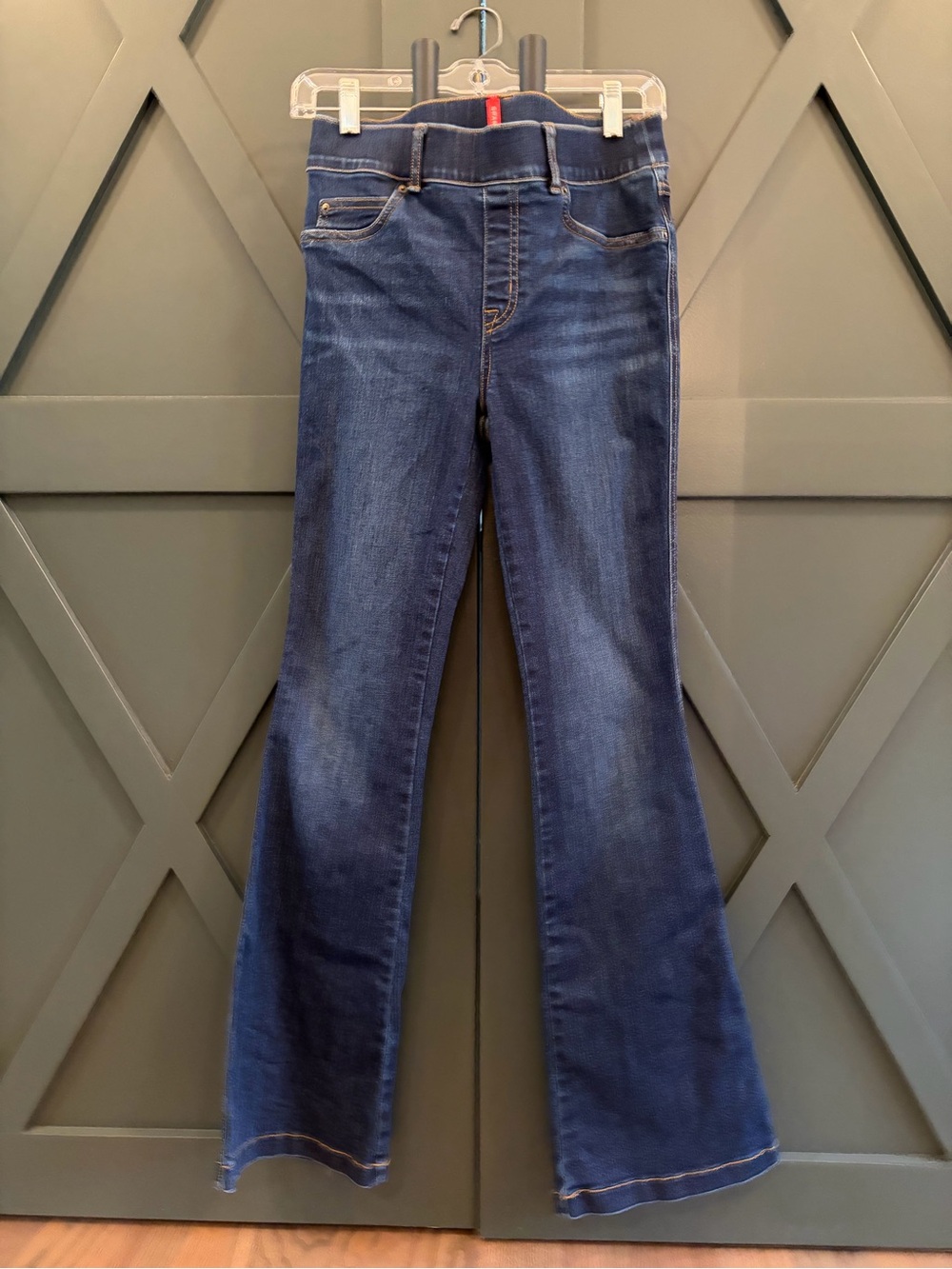 SPANX Dark Blue Flare Jeans